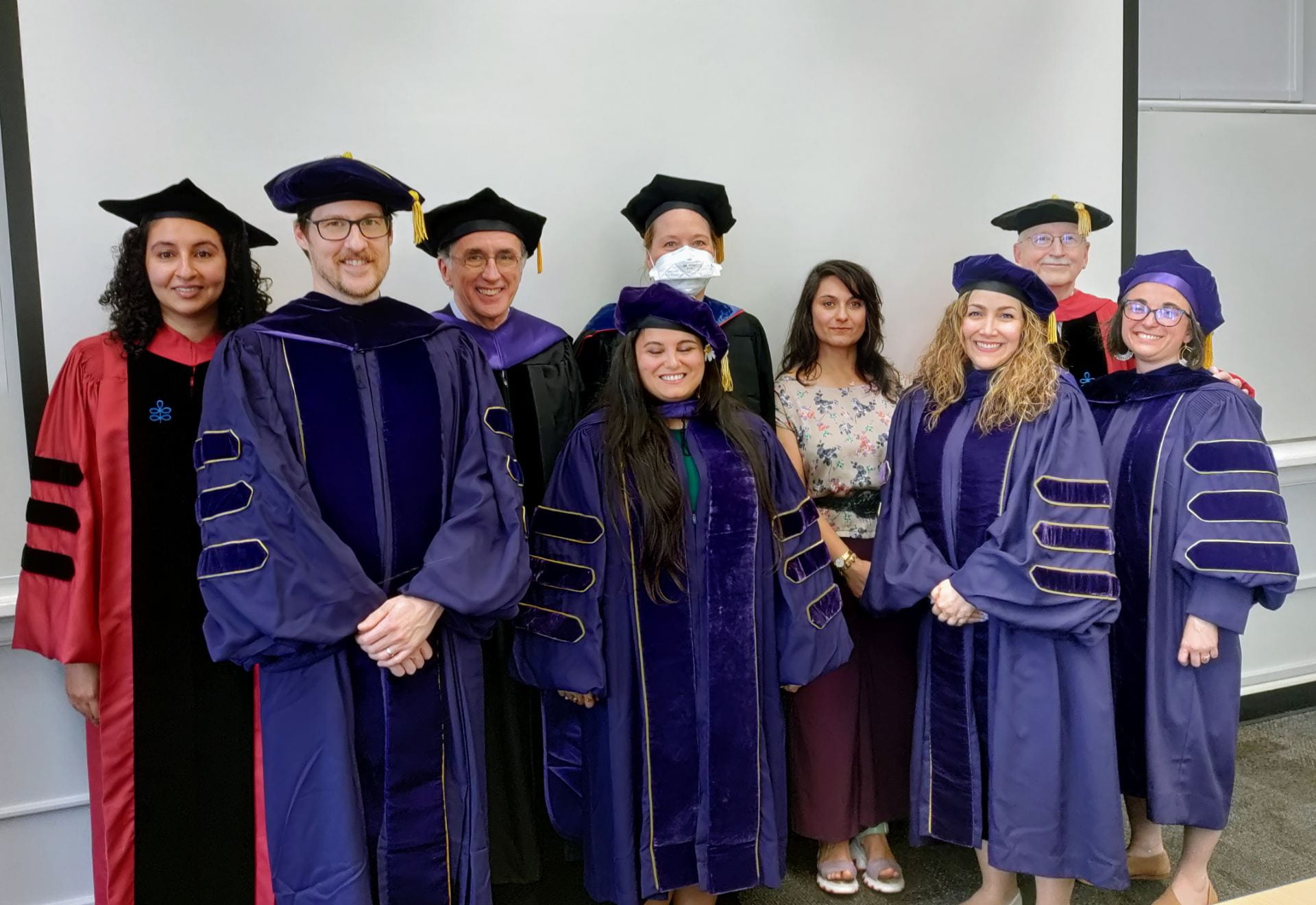 From left: Arbella Bet-Shlimon, Michael Sims, Resat Kasaba, Burcu Ege, Cabeiri deBergh Robinson, Arzoo Osanloo, Maral Sahebjame, Michael Williams, Jennifer Hunter