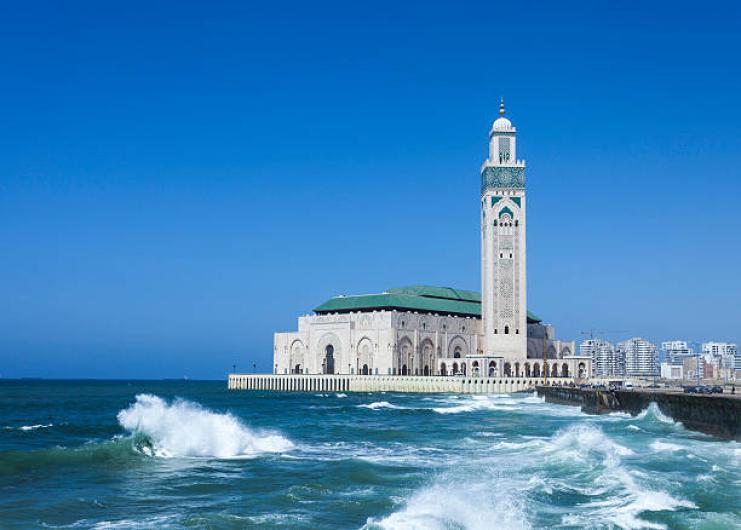 The Hassan II Mosque in Casablanca