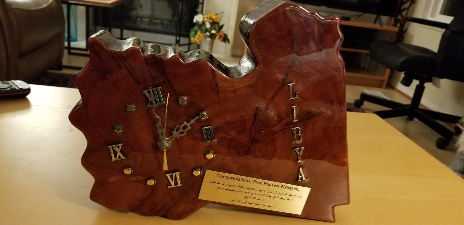 Prof. Elkhafaifi's Award, a Libyan Clock