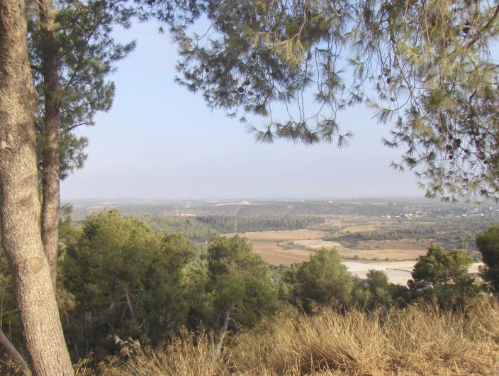 View from Tel Azekah towards the southwest