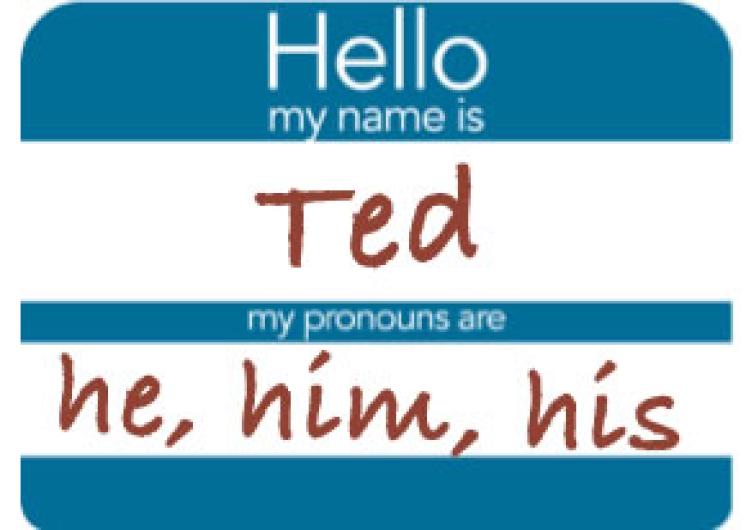 Gender name badge