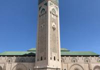 Students in Morocco during the 2025 study abroad in front of a landmark